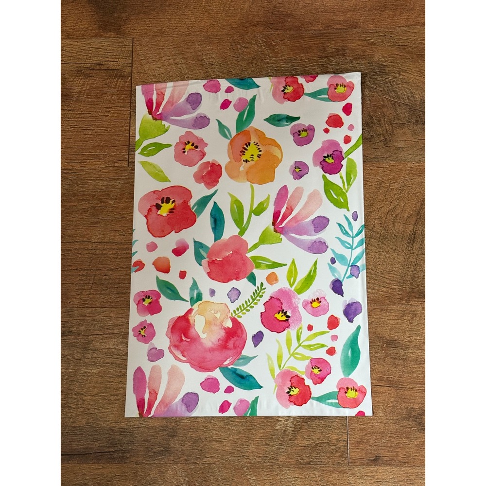 15-Watercolor Floral Poly Mailers Decorative Shipping Bags Self Seal Envelopes